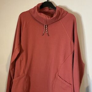 L.L. Bean Cowl Neck Womens Small Pullover Sweatshirt Preppy Layering Gorpcore